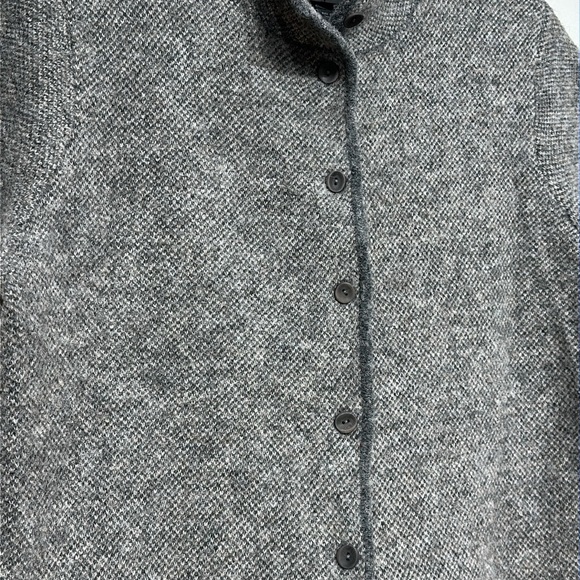 Eileen Fisher alpaca, merino wool blend short sleeve cardigan - Picture 7 of 12